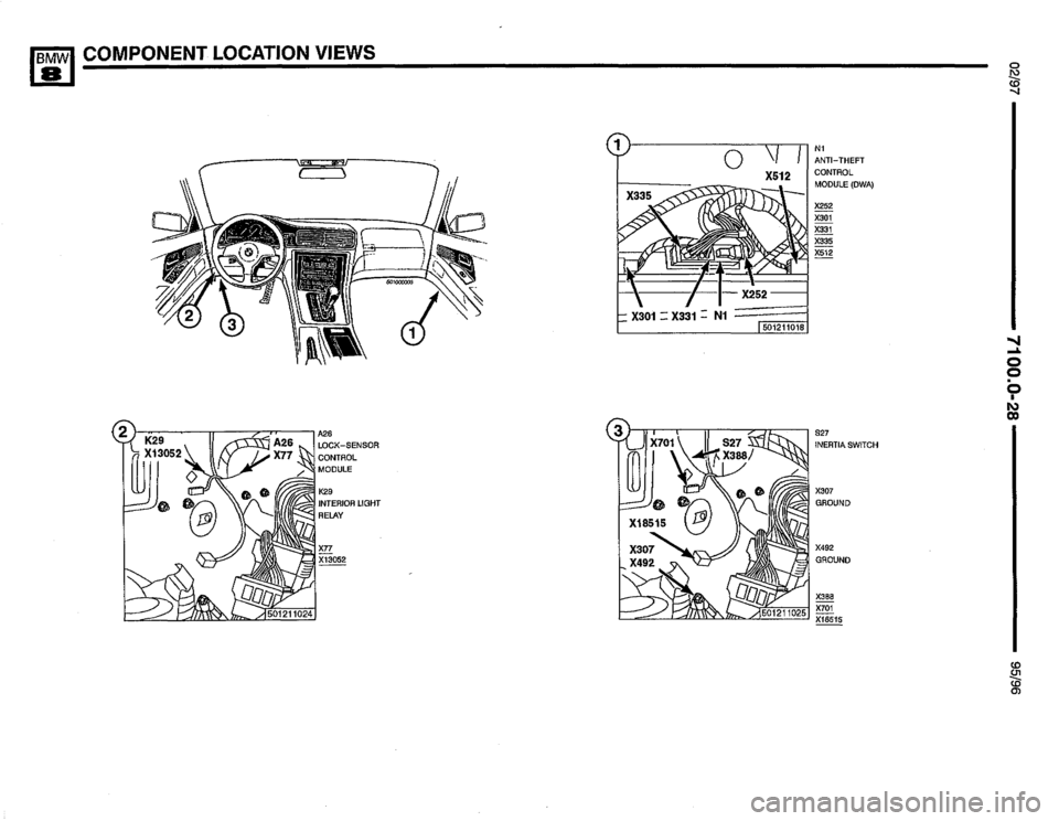 BMW 850csi 1995 E31 Electrical Troubleshooting Manual 