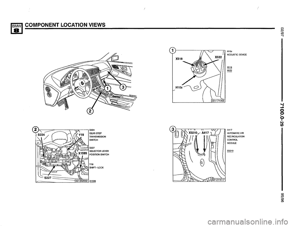 BMW 850csi 1995 E31 Electrical Troubleshooting Manual 