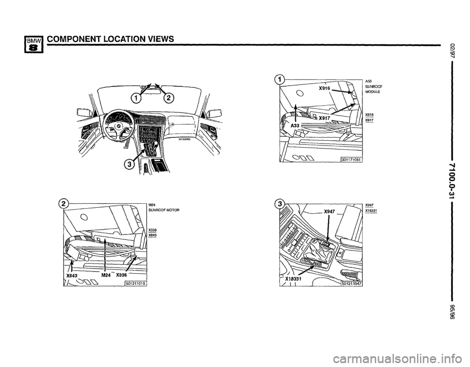 BMW 850csi 1995 E31 Electrical Troubleshooting Manual 
