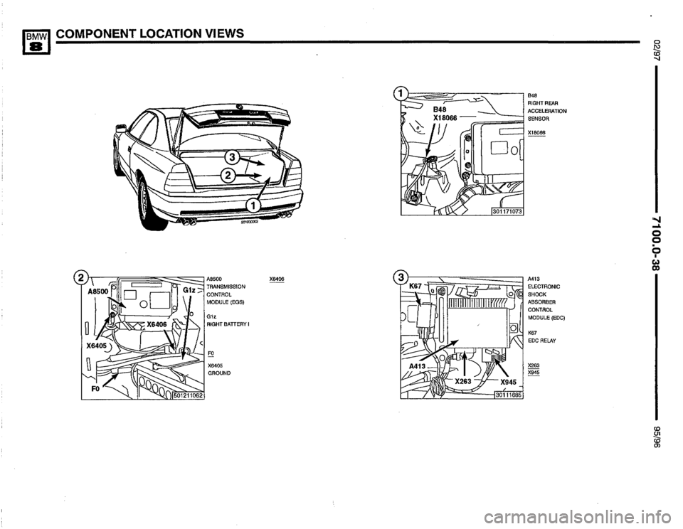 BMW 850csi 1995 E31 Electrical Troubleshooting Manual 