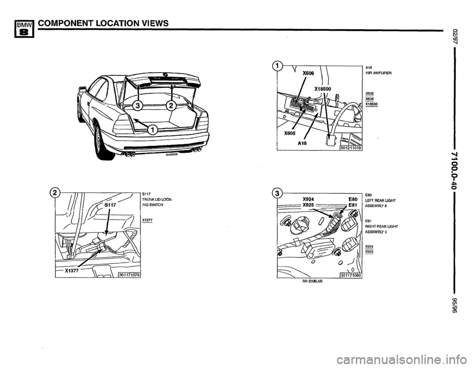 BMW 850csi 1995 E31 Electrical Troubleshooting Manual 