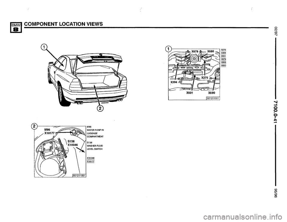 BMW 850csi 1995 E31 Electrical Troubleshooting Manual 