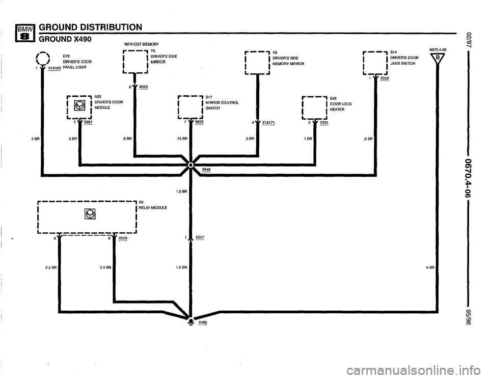 BMW 850csi 1995 E31 Electrical Troubleshooting Manual 