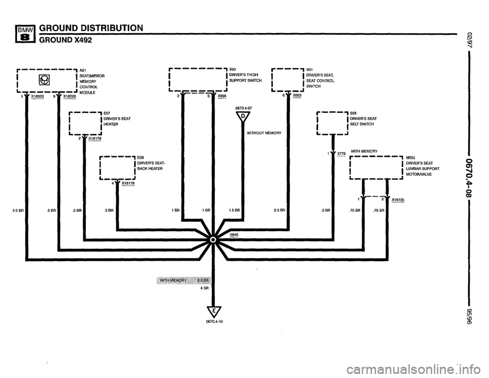 BMW 850csi 1995 E31 Electrical Troubleshooting Manual 