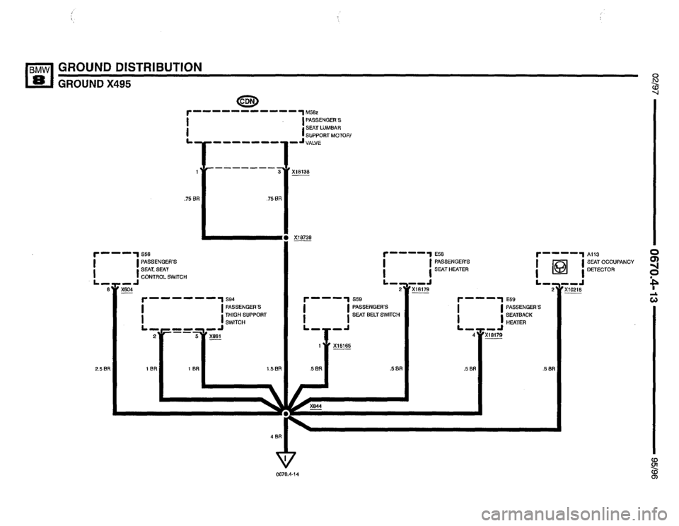BMW 850csi 1995 E31 Electrical Troubleshooting Manual 