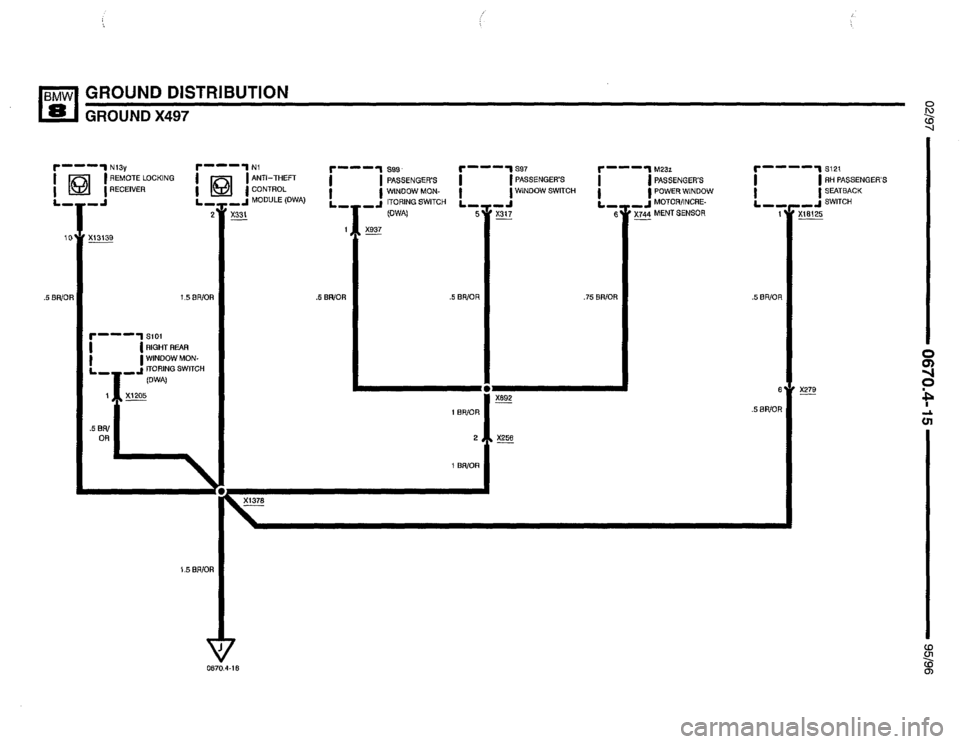 BMW 850csi 1995 E31 Electrical Troubleshooting Manual 