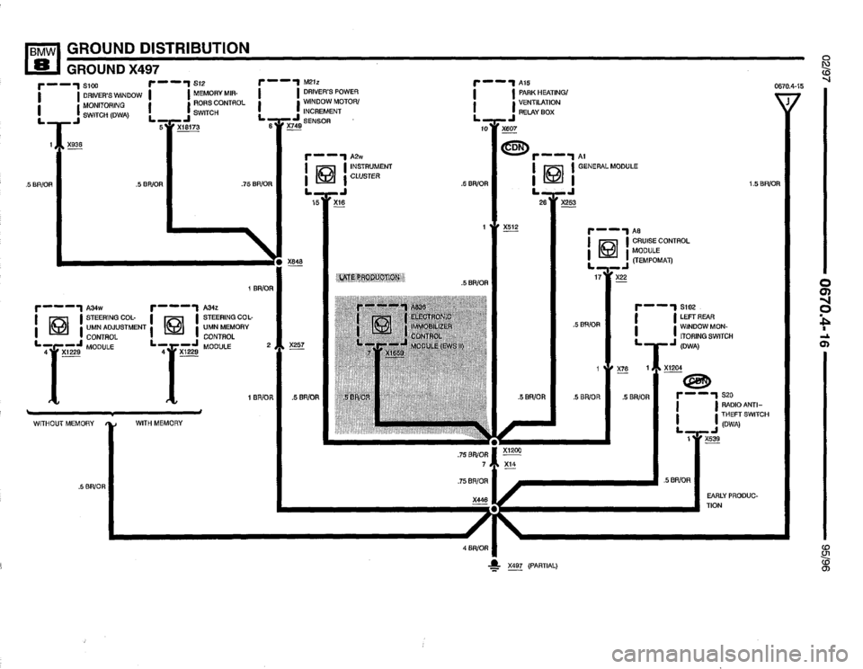 BMW 850csi 1995 E31 Electrical Troubleshooting Manual 