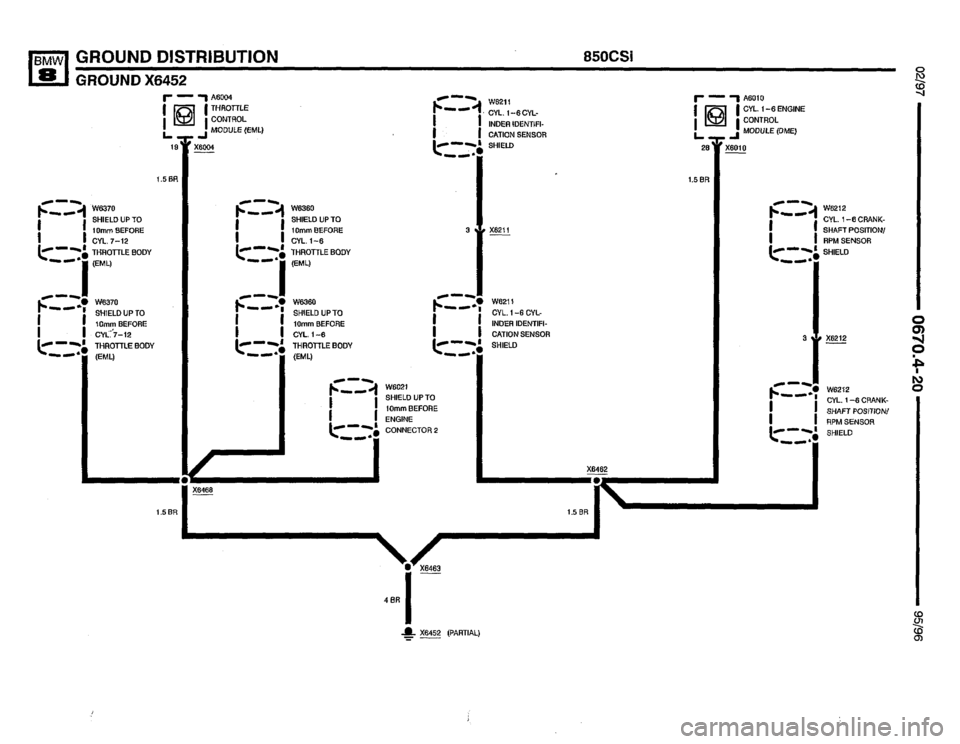 BMW 850csi 1995 E31 Electrical Troubleshooting Manual 