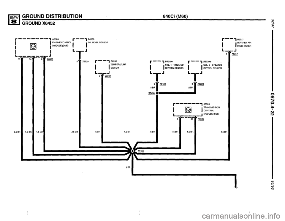 BMW 850csi 1995 E31 Electrical Troubleshooting Manual 