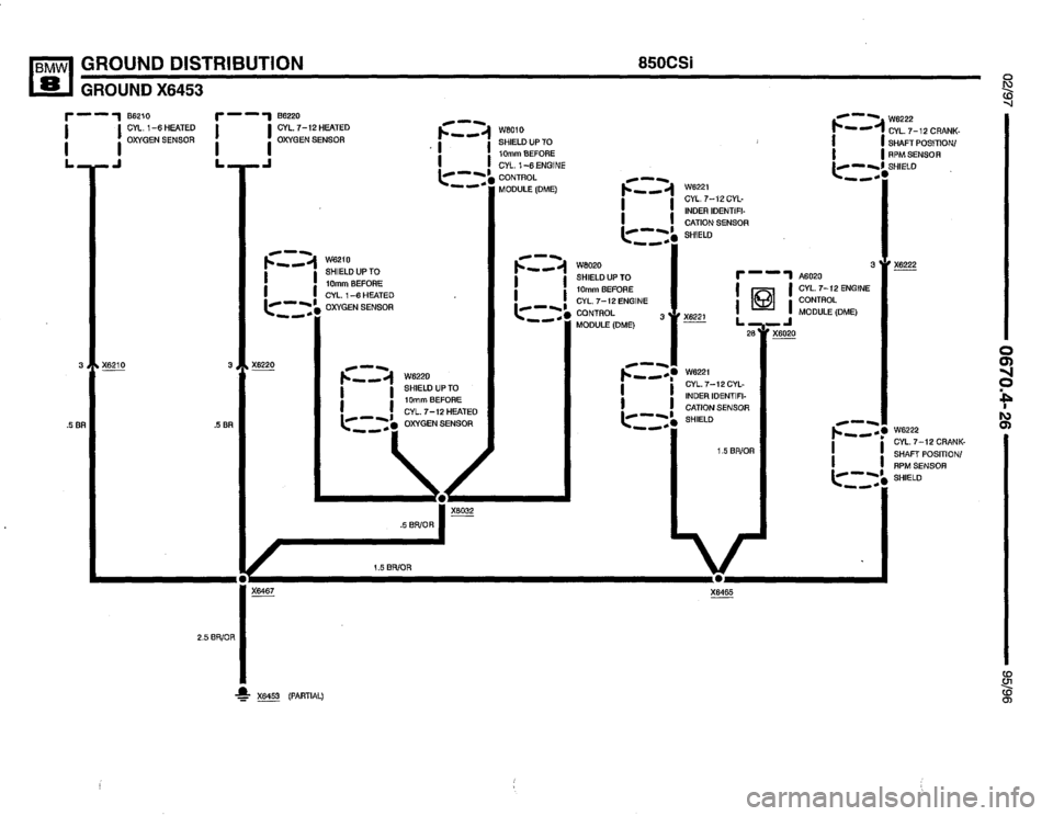 BMW 850csi 1995 E31 Electrical Troubleshooting Manual 