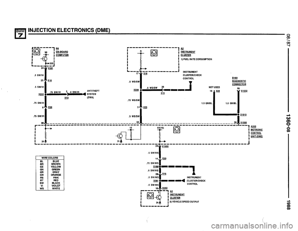 BMW 735i 1987 E32 Electrical Troubleshooting Manual 