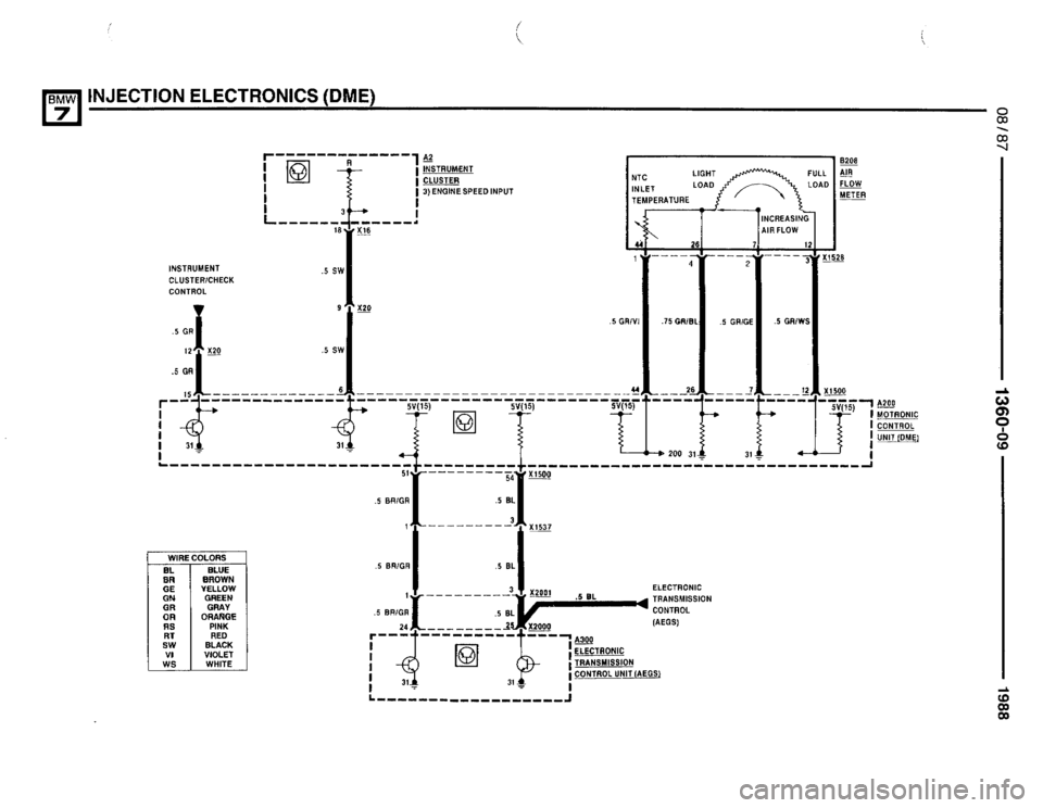 BMW 735i 1987 E32 Electrical Troubleshooting Manual 