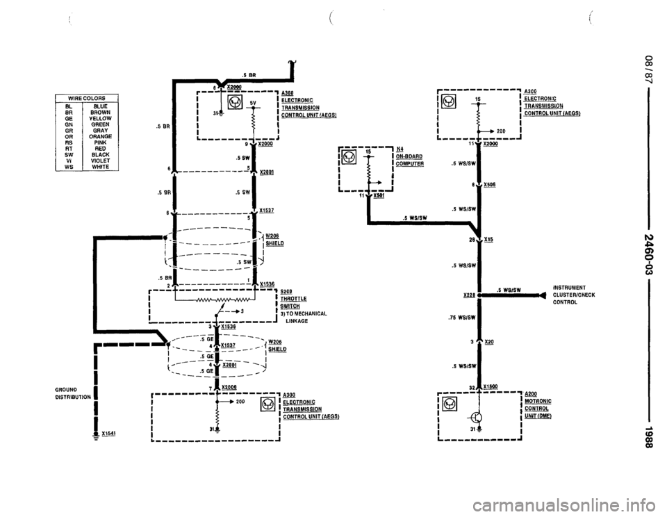 BMW 735i 1987 E32 Electrical Troubleshooting Manual 