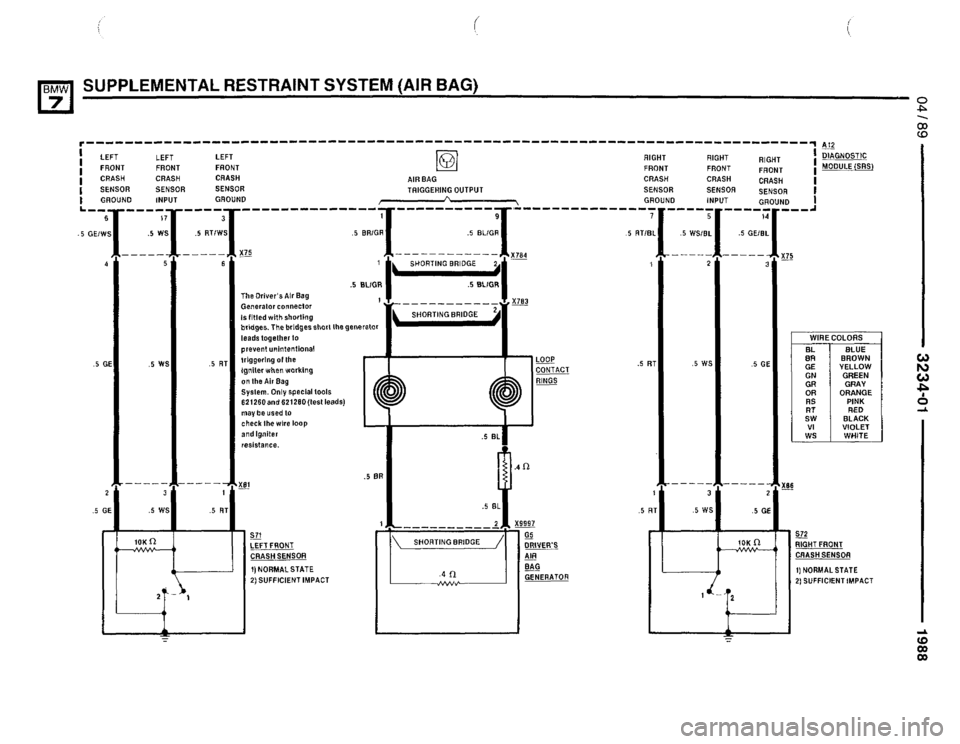 BMW 735i 1987 E32 Electrical Troubleshooting Manual 