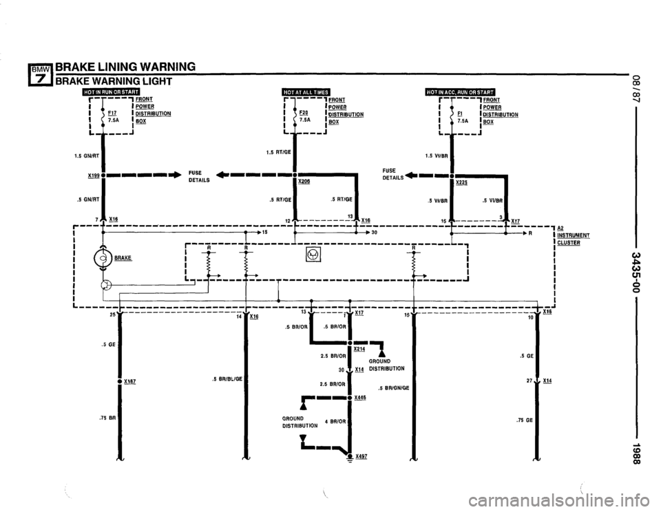 BMW 735i 1987 E32 Electrical Troubleshooting Manual 