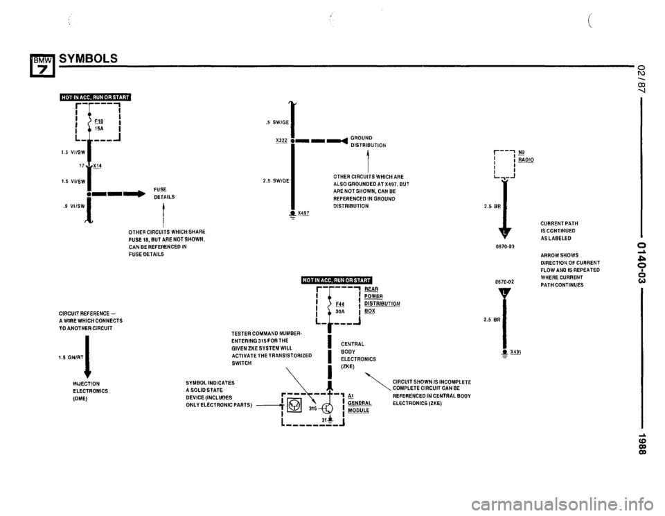 BMW 735i 1987 E32 Electrical Troubleshooting Manual 
