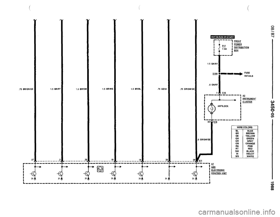 BMW 735i 1987 E32 Electrical Troubleshooting Manual 