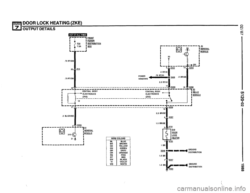 BMW 735i 1987 E32 Electrical Troubleshooting Manual 