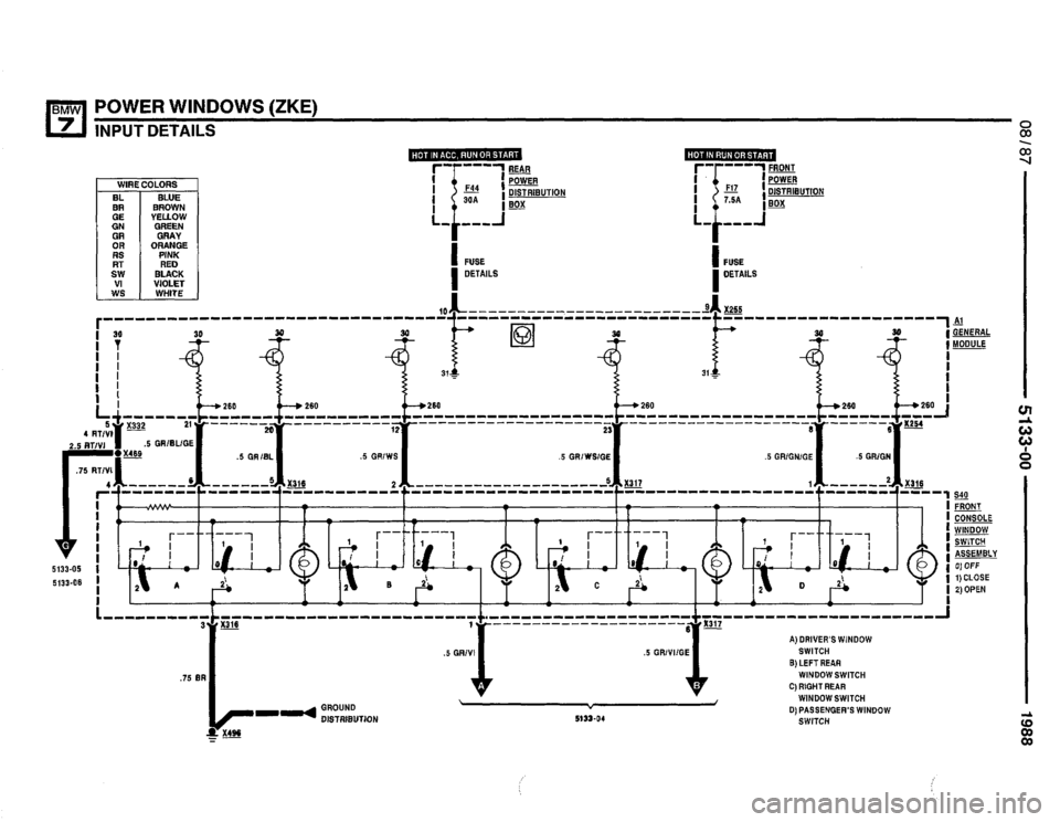 BMW 735i 1987 E32 Electrical Troubleshooting Manual 