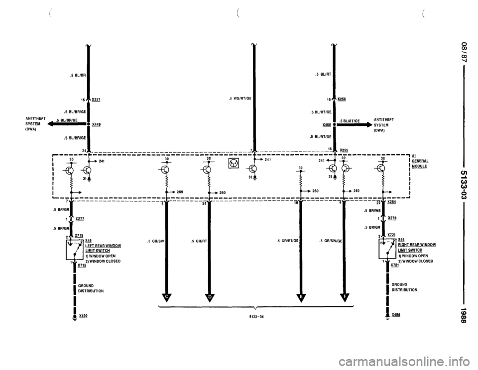 BMW 735i 1987 E32 Electrical Troubleshooting Manual 