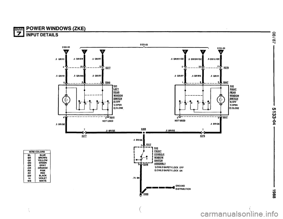 BMW 735i 1987 E32 Electrical Troubleshooting Manual 