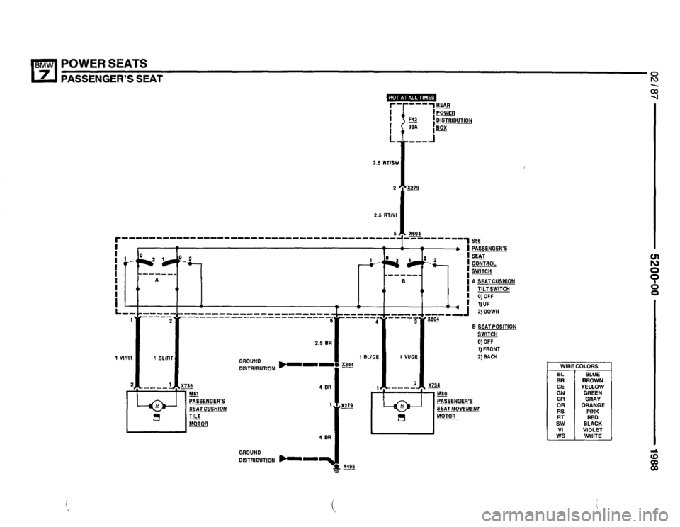 BMW 735i 1987 E32 Electrical Troubleshooting Manual 