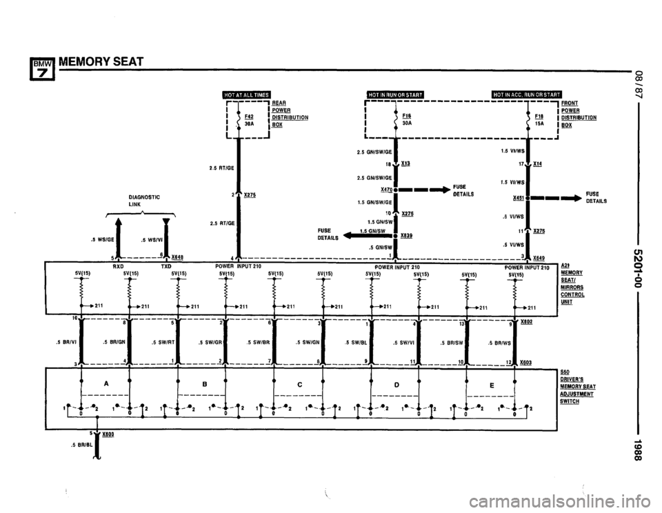 BMW 735i 1987 E32 Electrical Troubleshooting Manual 