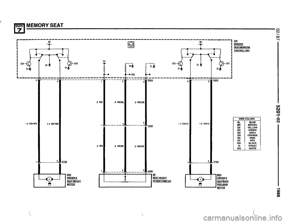 BMW 735i 1987 E32 Electrical Troubleshooting Manual 