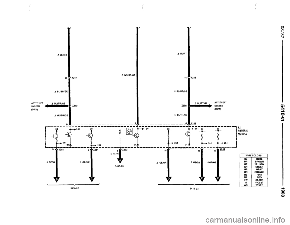 BMW 735i 1987 E32 Electrical Troubleshooting Manual 