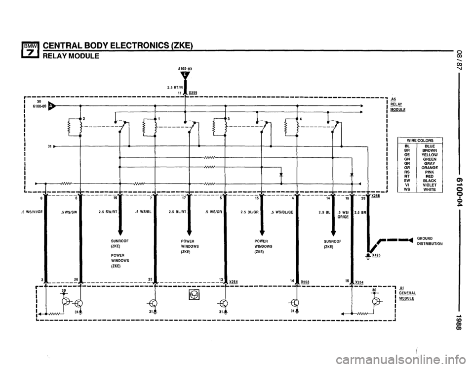 BMW 735i 1987 E32 Electrical Troubleshooting Manual 