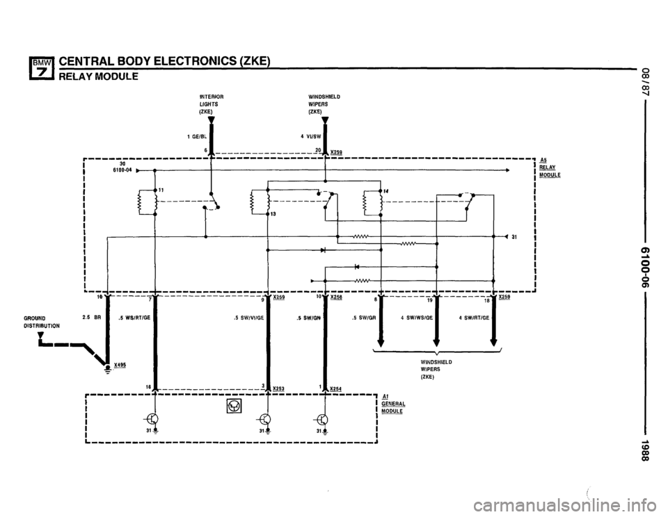 BMW 735i 1987 E32 Electrical Troubleshooting Manual 