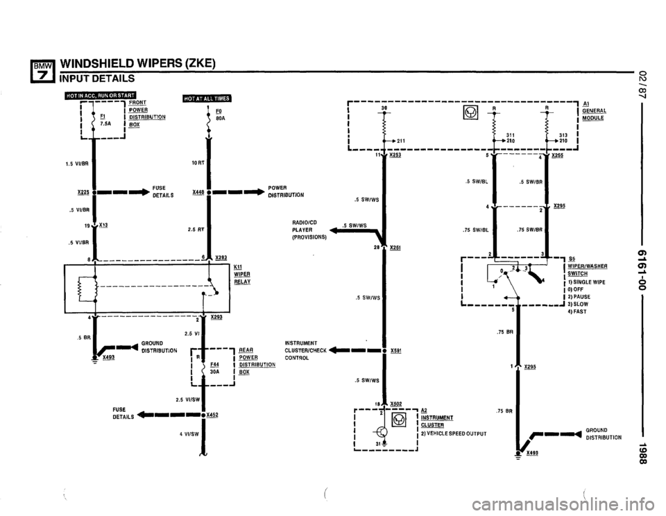 BMW 735i 1987 E32 Electrical Troubleshooting Manual 