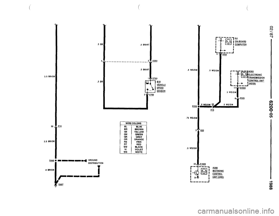 BMW 735i 1987 E32 Electrical Troubleshooting Manual 