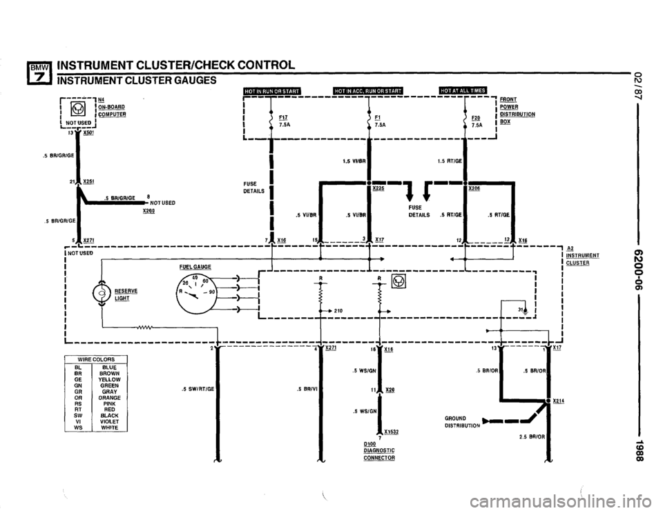 BMW 735i 1987 E32 Electrical Troubleshooting Manual 