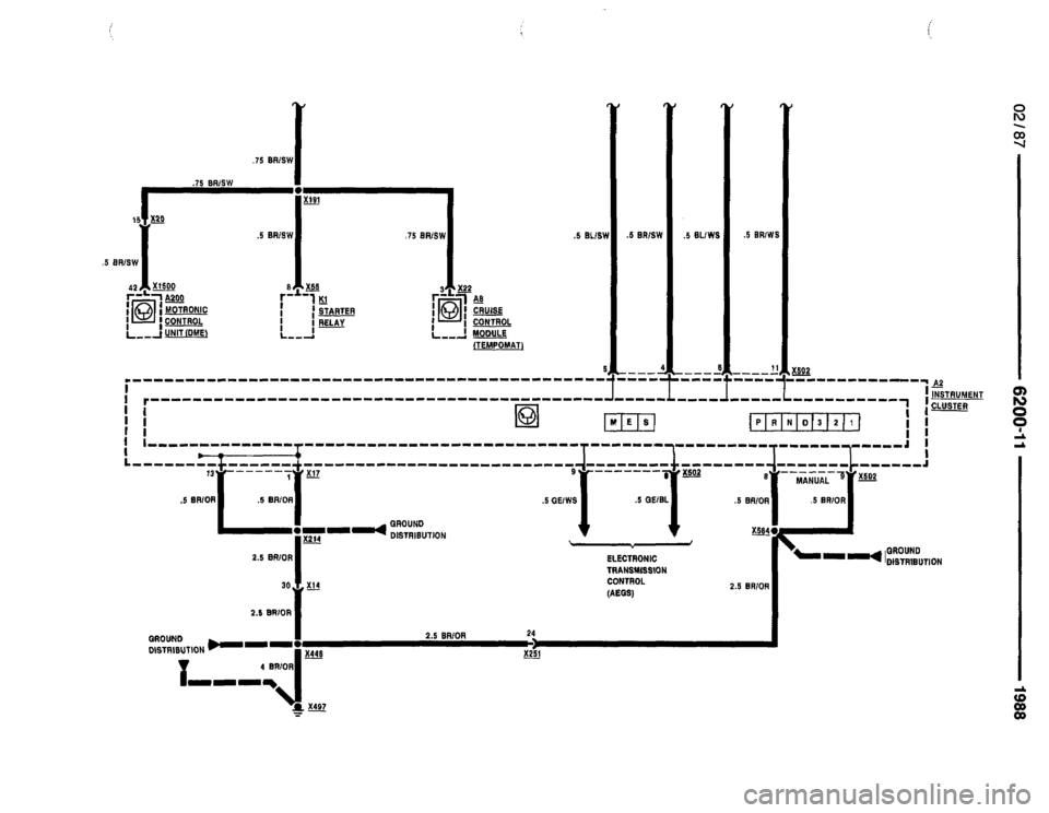 BMW 735i 1987 E32 Electrical Troubleshooting Manual 