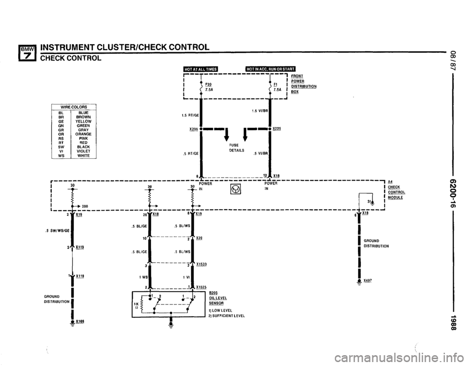 BMW 735i 1987 E32 Electrical Troubleshooting Manual 