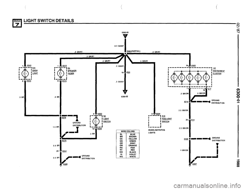 BMW 735i 1987 E32 Electrical Troubleshooting Manual 