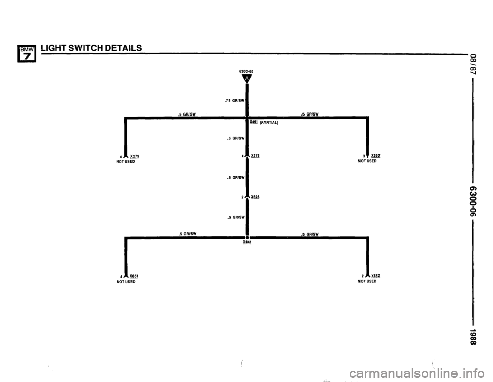 BMW 735i 1987 E32 Electrical Troubleshooting Manual 