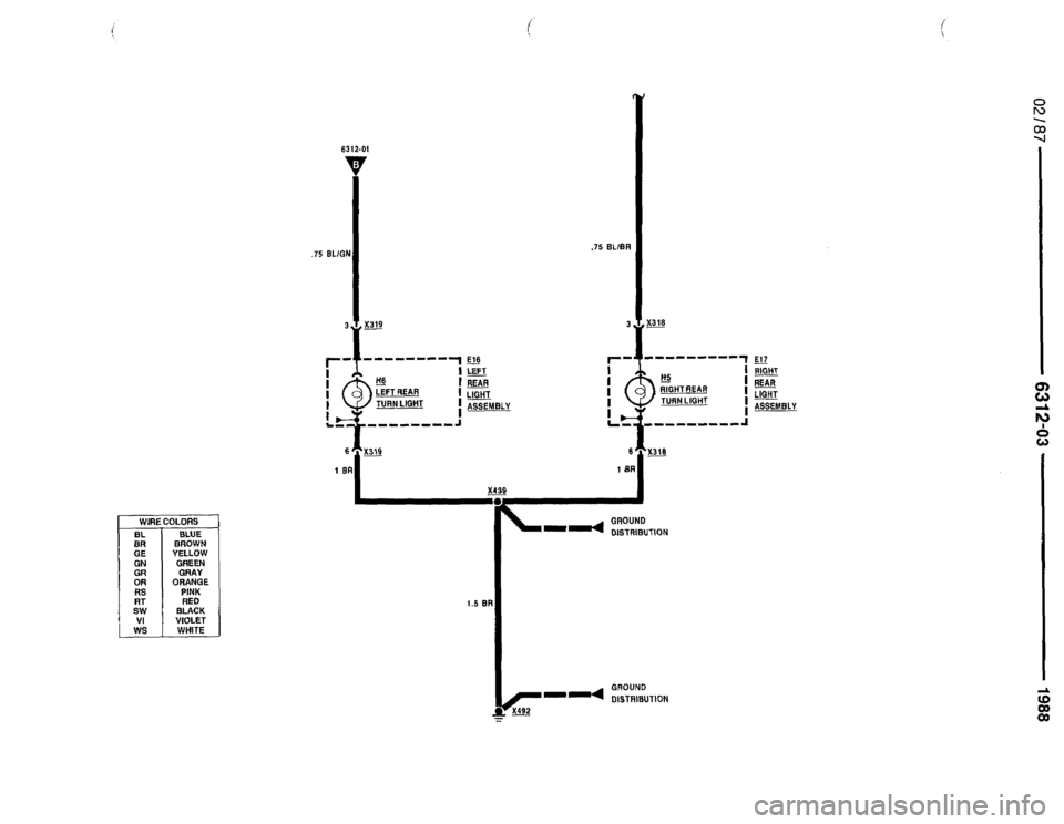 BMW 735i 1987 E32 Electrical Troubleshooting Manual 