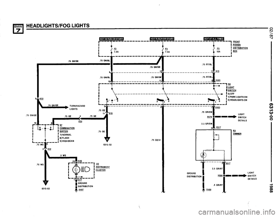 BMW 735i 1987 E32 Electrical Troubleshooting Manual 