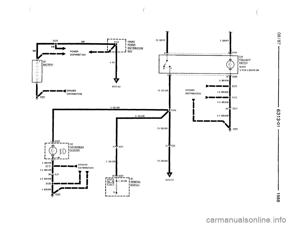 BMW 735i 1987 E32 Electrical Troubleshooting Manual 