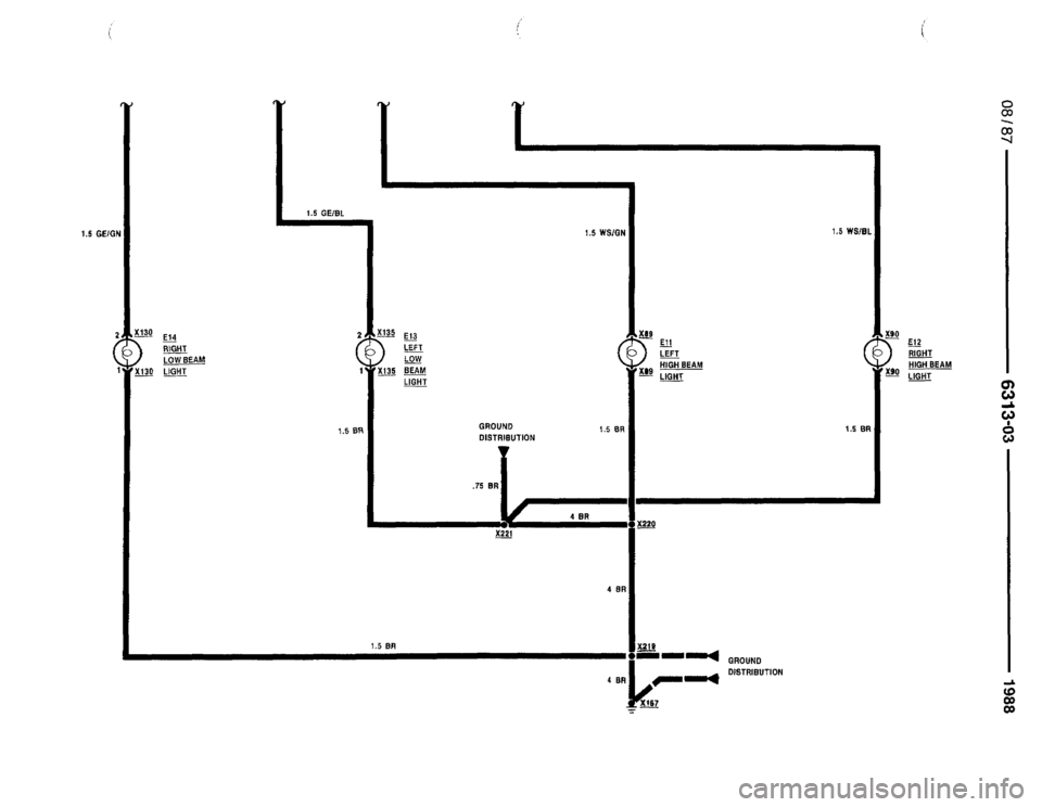 BMW 735i 1987 E32 Electrical Troubleshooting Manual 