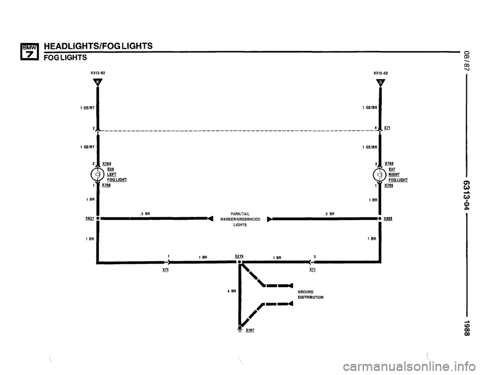BMW 735i 1987 E32 Electrical Troubleshooting Manual 