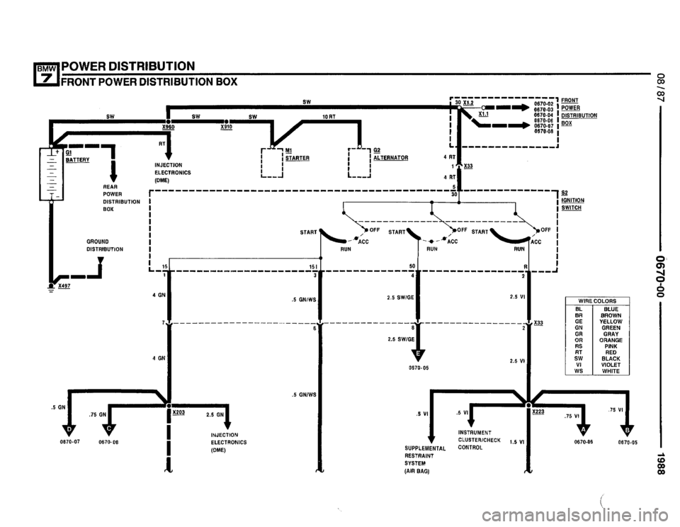 BMW 735i 1987 E32 Electrical Troubleshooting Manual 