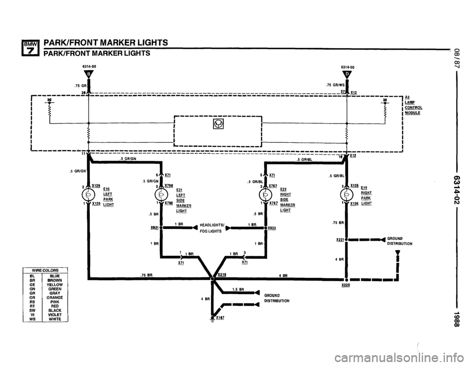 BMW 735i 1987 E32 Electrical Troubleshooting Manual 