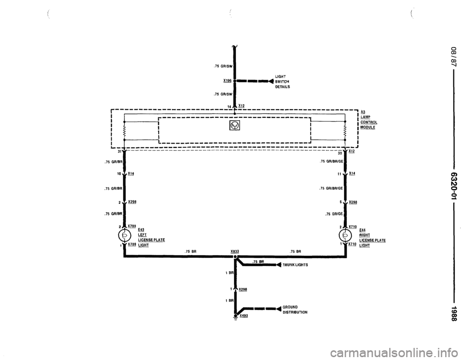 BMW 735i 1987 E32 Electrical Troubleshooting Manual 