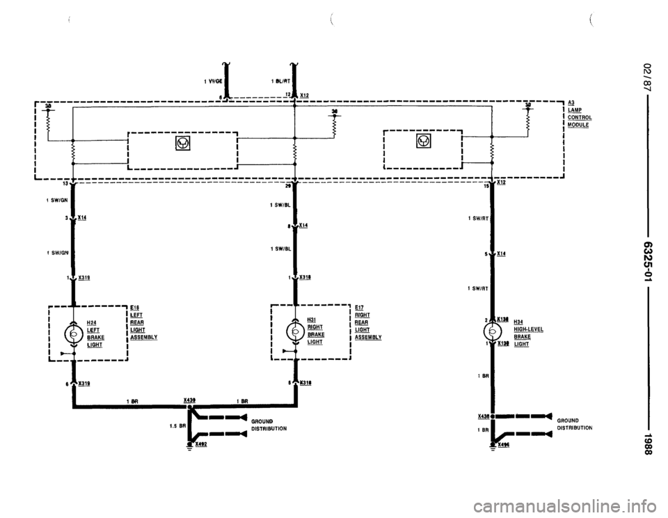BMW 735i 1987 E32 Electrical Troubleshooting Manual 