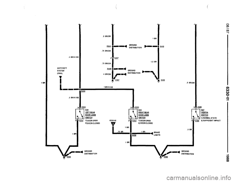 BMW 735i 1987 E32 Electrical Troubleshooting Manual 
