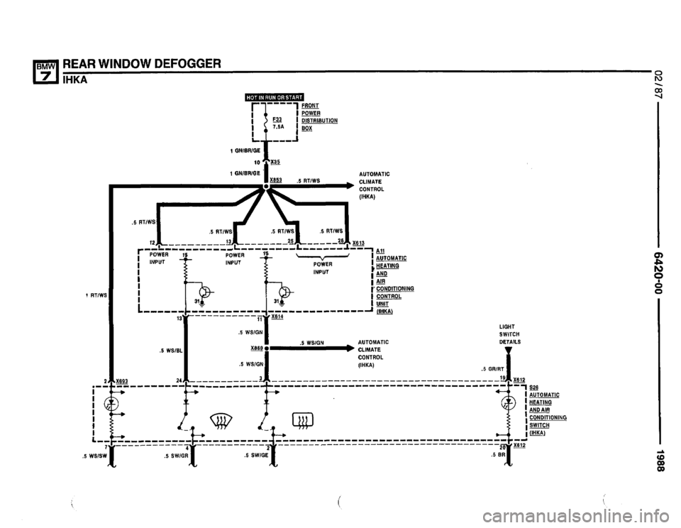 BMW 735i 1987 E32 Electrical Troubleshooting Manual 