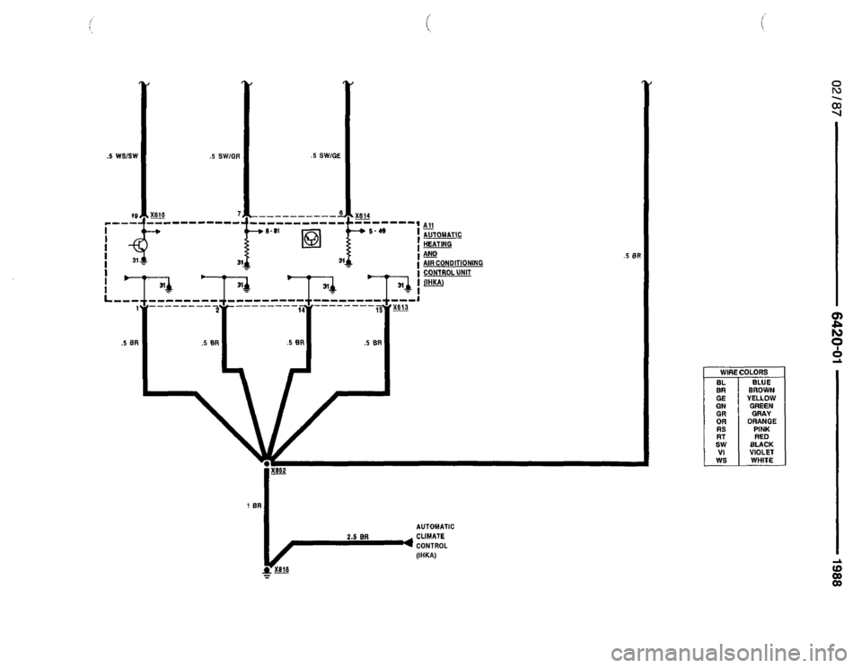 BMW 735i 1987 E32 Electrical Troubleshooting Manual 
